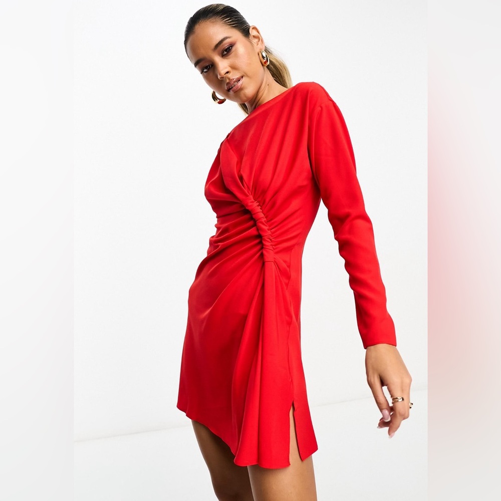 ASOS knot detail mini dress